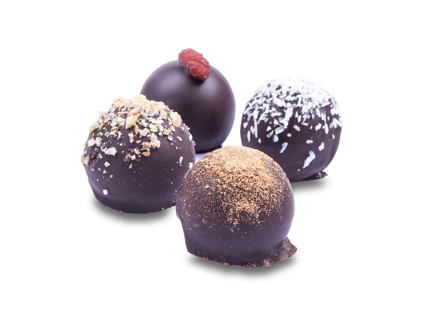 Vegan Meyve Püreli Truffle Çikolata 250 Gr (Net 111 Gr)