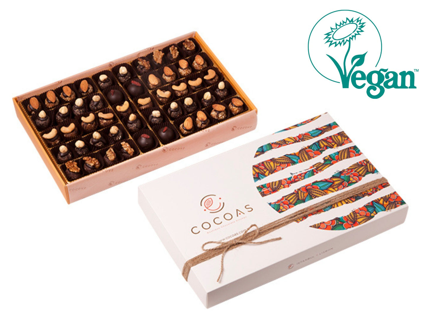 Fit Vegan Truffle Çikolata 1000 Gr kutuda (brüt 1036 gr/ net 566 gr)