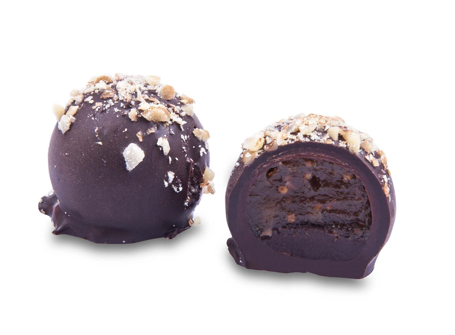 Vegan Meyve Püreli Karma Truffle Çikolata 500 Gr kutuda (brüt 540 gr / net 300 gr)