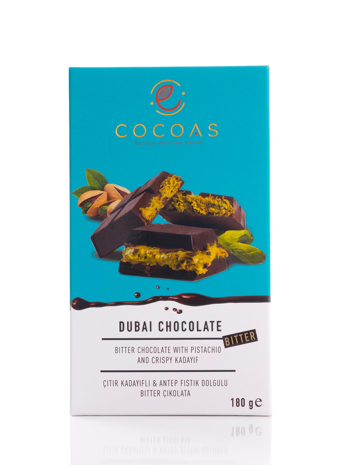 COCOAS BİTTER TABLET DUBAİ ÇİKOLATASİ 180 gr