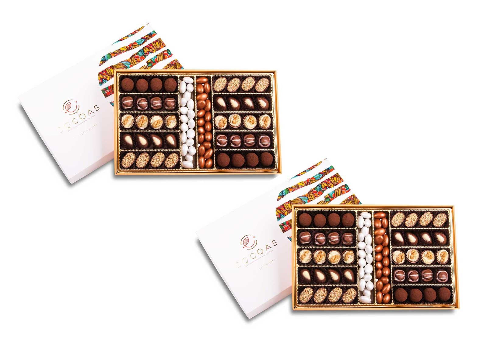 Bronz Badem Spesiyal Çikolata 1000 Gr kutu x 2 Adet Set (brüt 1.702 gr/net 1.224 Gr)
