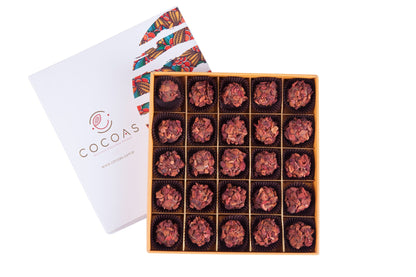Çilek Rüyası Truffle Çikolata 500 Gr kutuda (brüt 563 gr / net 326 gr)
